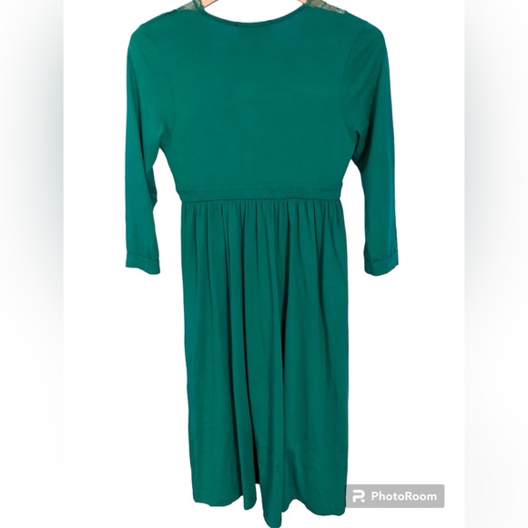 Staci Woo Green Empire With Lace Dress Y2K NWT Size S - Picture 2 of 6